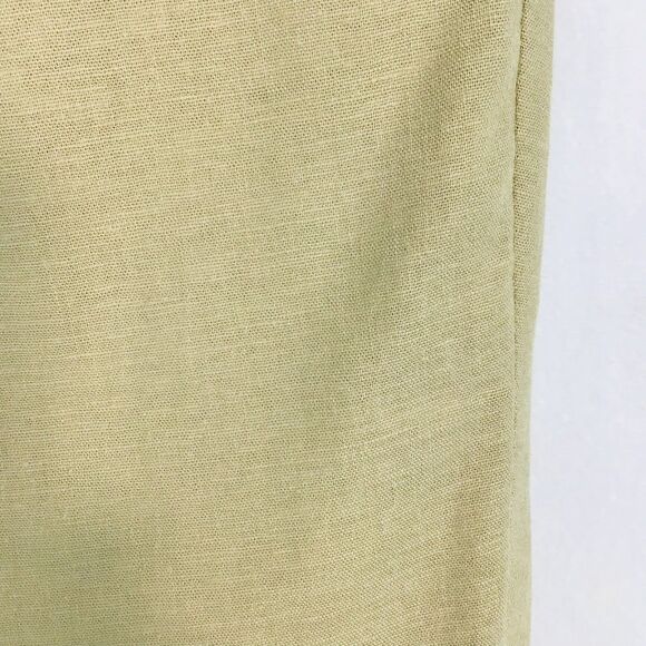 Lane Bryant Tan Khaki Linen Blend Wide Leg Pants Women's Size 22 Boho Beachy - Picture 4 of 13